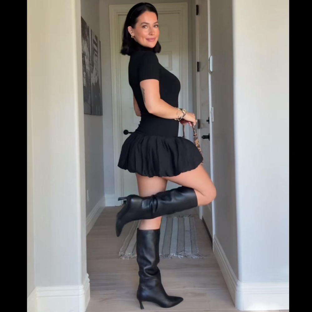 Reformation Dana Knit Dress in Black